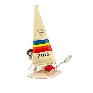 Annalee Dolls Windsurfer Mouse 21115 Foot needs Glued Back Down